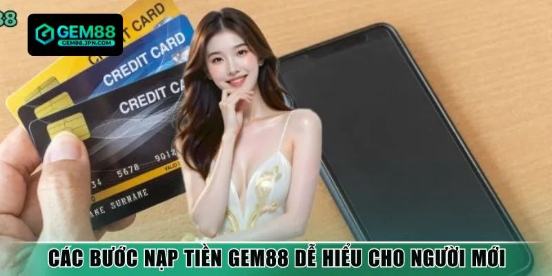 Các bước nạp tiền Gem88 dễ hiểu cho người mới